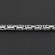 Handmade 925 sterling silver Byzantine chain bracelet for men Emmanuela - handcrafted for you