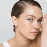 Handmade 925 sterling silver 'Feather' earrings Emmanuela - handcrafted for you