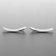 Handmade 925 sterling silver Minimalist ear climbers Emmanuela - handcrafted for you