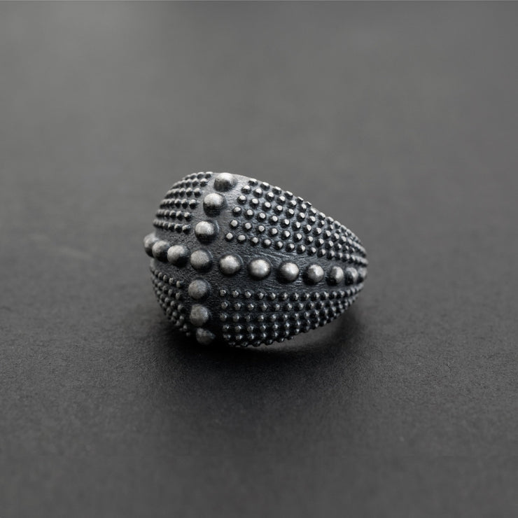 Unique 925 silver ring for men, gothic rock punk jewelry | Emmanuela®
