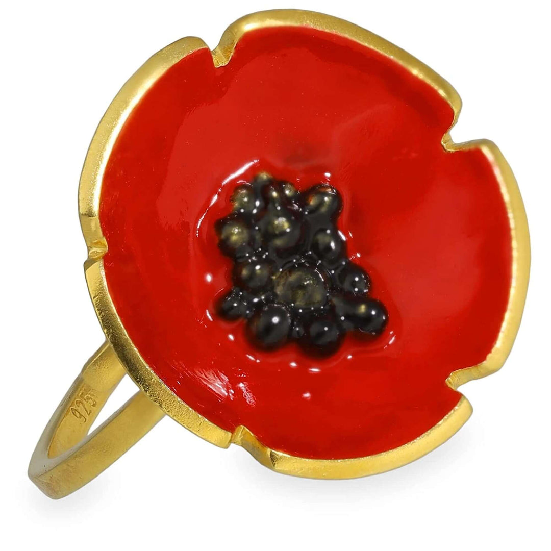 Ring "poppy flower"