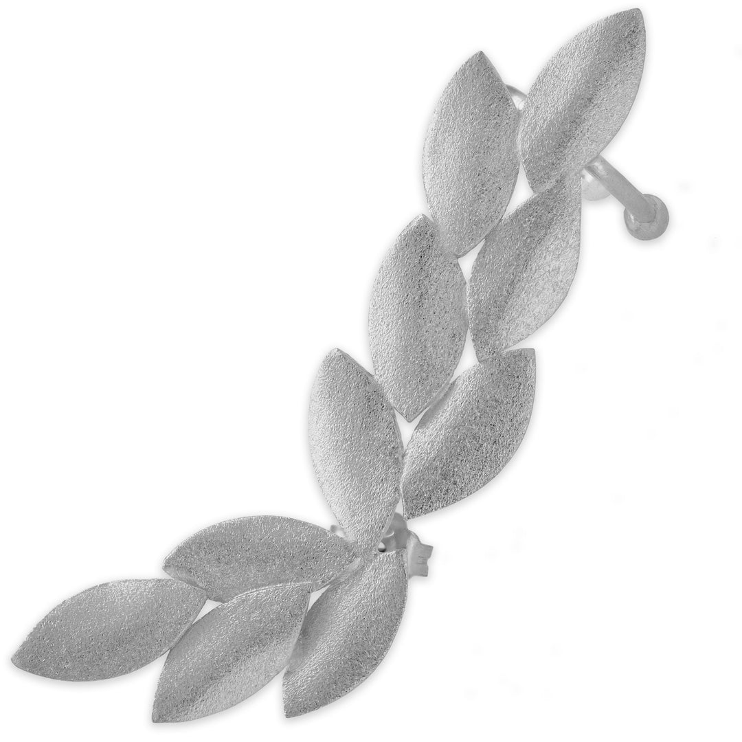 Large "olive leaf" cuff earring