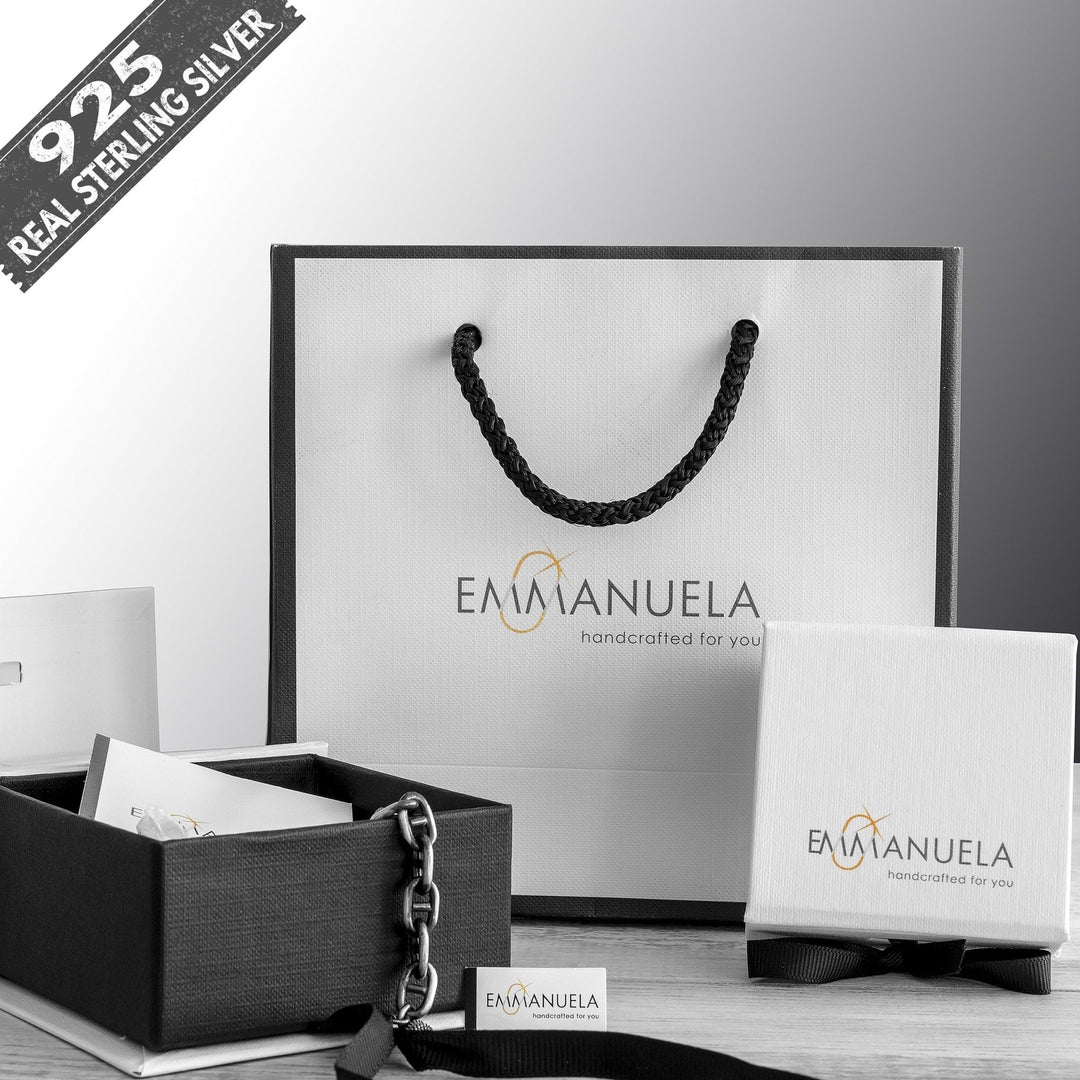 Ανδρικό σκουλαρίκι κρίκος - Emmanuela - handcrafted for you®