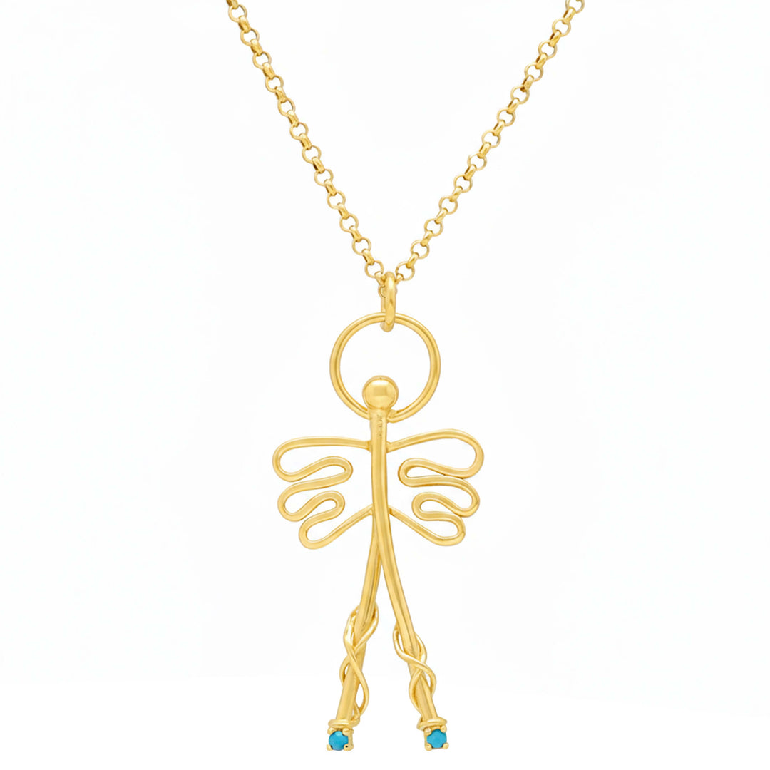 Colar pendente - "φυλακτό Άγγελος"