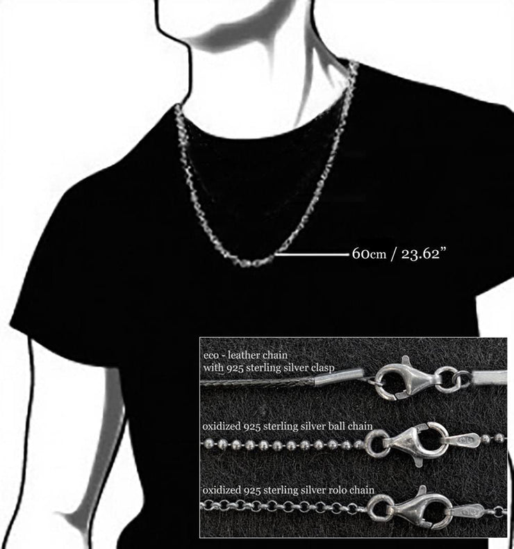 'Vintage microphone' necklace for men