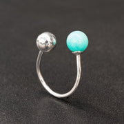 Handmade 925 sterling silver Amazonite ring Emmanuela - handcrafted for you