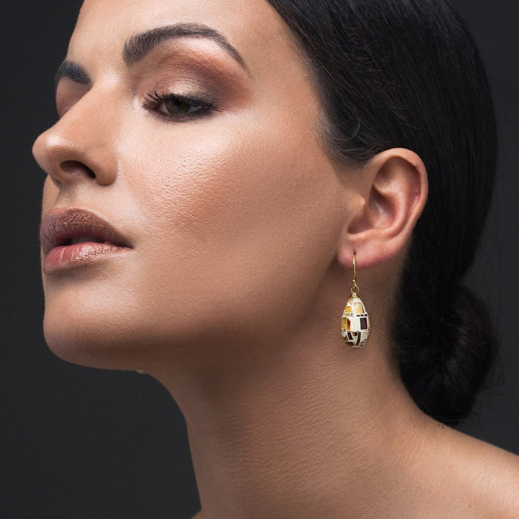 Statement amber earrings for women. unusual boho jewelry | Emmanuela®