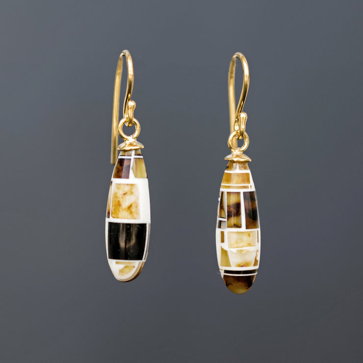 Hypoallergenic amber earrings, boho chic statement jewelry | Emmanuela®