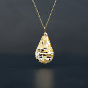 Handmade 925 sterling silver Amber necklace Emmanuela - handcrafted for you