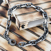 Sterling silver chain bracelet for men | Emmanuela® nautical jewelry