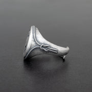 Handmade 925 sterling silver 'Anchor' ring for men Emmanuela - handcrafted for you