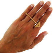 Handmade 925 sterling silver 'Arrow' ring Emmanuela - handcrafted for you