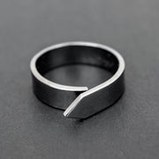 Handmade 925 sterling silver 'Arrow' ring for men Emmanuela - handcrafted for you