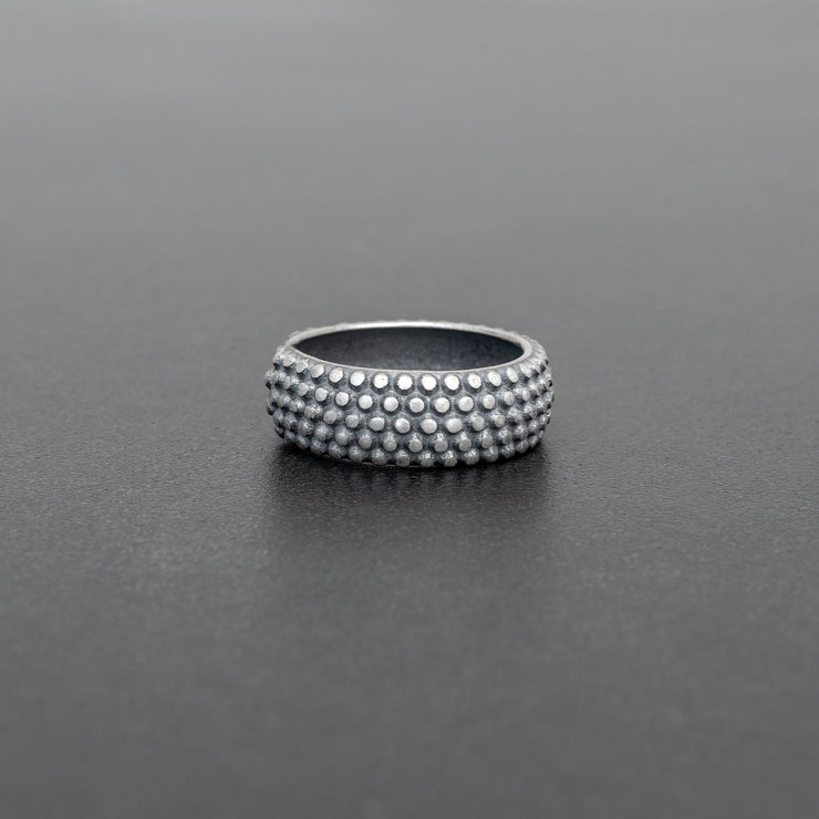 Handmade 925 sterling silver Band ring for men Emmanuela - handcrafted for you