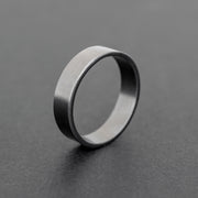 925 silver black band ring for men, unusual gift for him | Emmanuela®