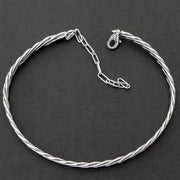 Handmade 925 sterling silver Bangle bracelet for men Emmanuela - handcrafted for you