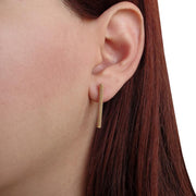Handmade 925 sterling silver 'Bar' earrings Emmanuela - handcrafted for you