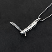 Sterling silver barber's necklace for men, gift for him | Emmanuela®