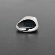 Handmade 925 sterling silver 'Barber's' ring for men Emmanuela - handcrafted for you