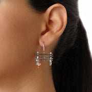 Handmade 925 sterling silver 'Bench' earrings Emmanuela - handcrafted for you
