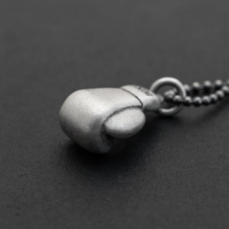 Handmade 925 sterling silver 'Boxing glove' necklace for men Emmanuela - handcrafted for you