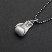 925 sterling silver boxing glove necklace pendant for men | Emmanuela®