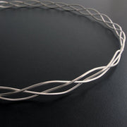 Handmade 925 sterling silver Braided wedding crowns Emmanuela - handcrafted for you