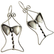 Handmade 925 sterling silver 'Corset' earrings Emmanuela - handcrafted for you