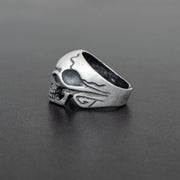 Handmade 925 sterling silver 'Cracked skull' ring for men Emmanuela - handcrafted for you