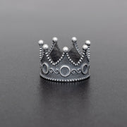 Sterling silver crown ring, medieval queen jewelry fashion | Emmanuela®