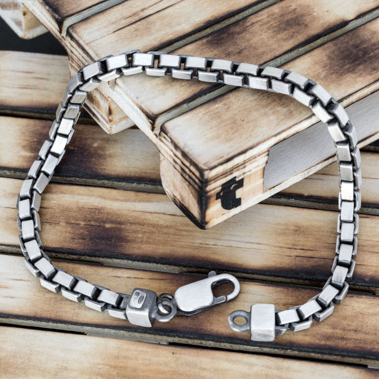 925 silver chain bracelet for men, unusual gifts for him by Emmanuela®