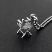 Handmade 925 sterling silver 'Director's chair' necklace Emmanuela - handcrafted for you