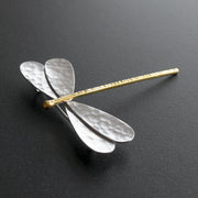 Handmade 925 sterling silver 'Dragonfly' brooch Emmanuela - handcrafted for you