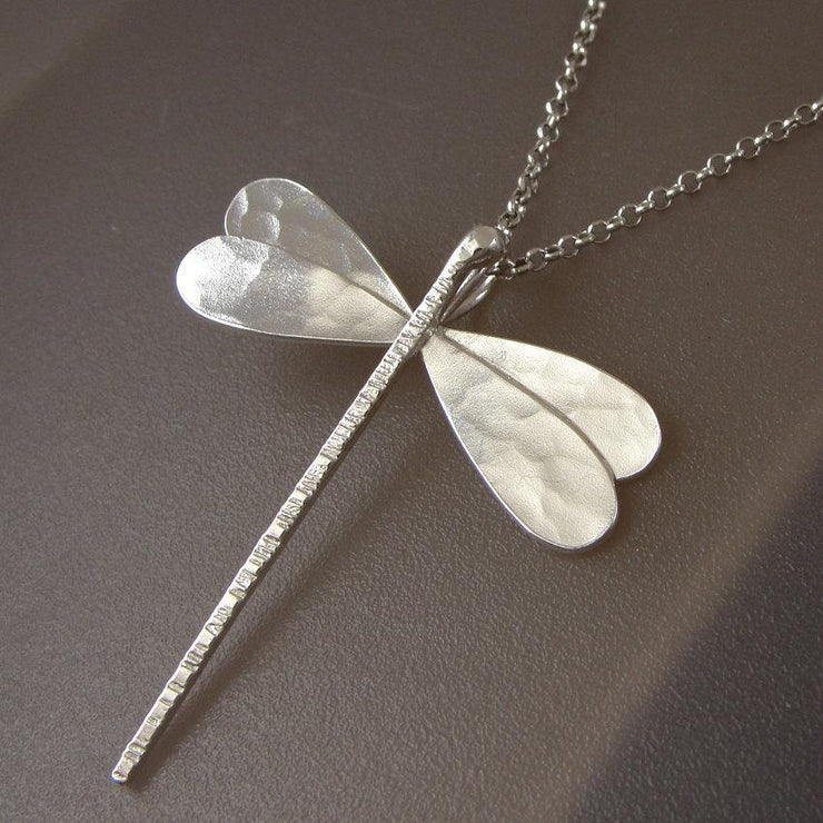 Handmade 925 sterling silver 'Dragonfly' necklace Emmanuela - handcrafted for you