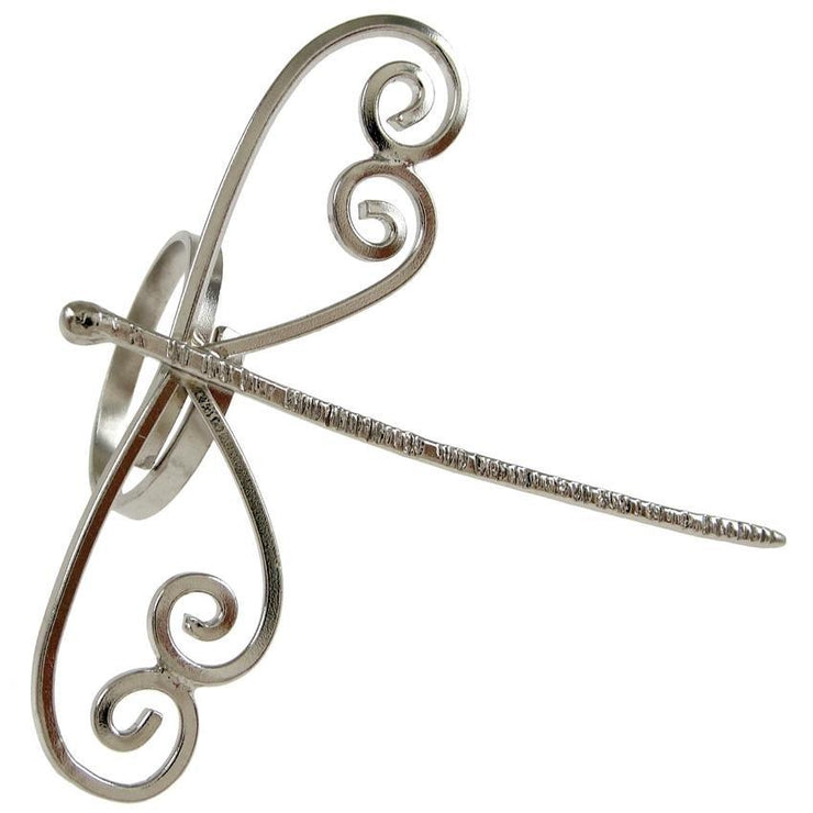 Handmade 925 sterling silver 'Dragonfly' spiral ring Emmanuela - handcrafted for you
