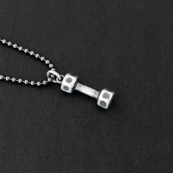 925 silver necklace for men, gym bunny gift, body builder | Emmanuela®