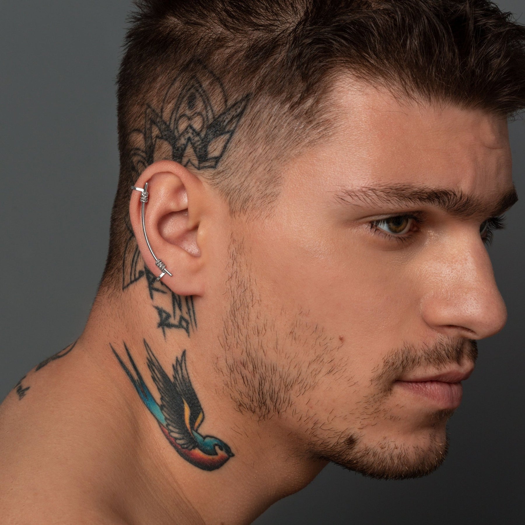 Men's Earring Ear Cuff Earring for Men Earring Silver -  Israel