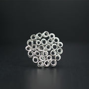 Handmade 925 sterling silver 'Ηoneycomb' ring Emmanuela - handcrafted for you