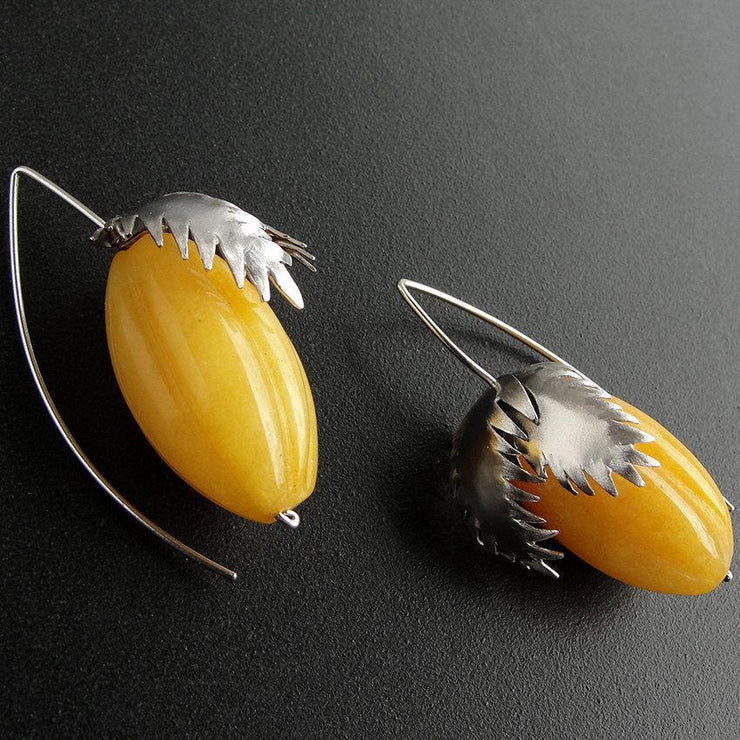 Handmade 925 sterling silver 'Exotic fruits' dangle earrings Emmanuela - handcrafted for you