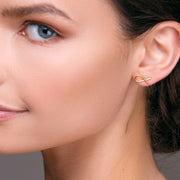 Sterling silver fish earrings, cute hypoallergenic jewelry | Emmanuela®