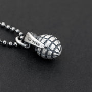 Handmade 925 sterling silver 'Grenade' necklace for men Emmanuela - handcrafted for you
