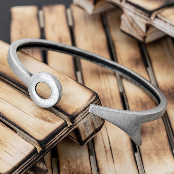 925 silver cuff bracelet for men, nautical jewelry bangle | Emmanuela®