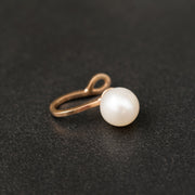 Handmade 925 sterling silver Helix ear cuff with pearl Emmanuela - handcrafted for you