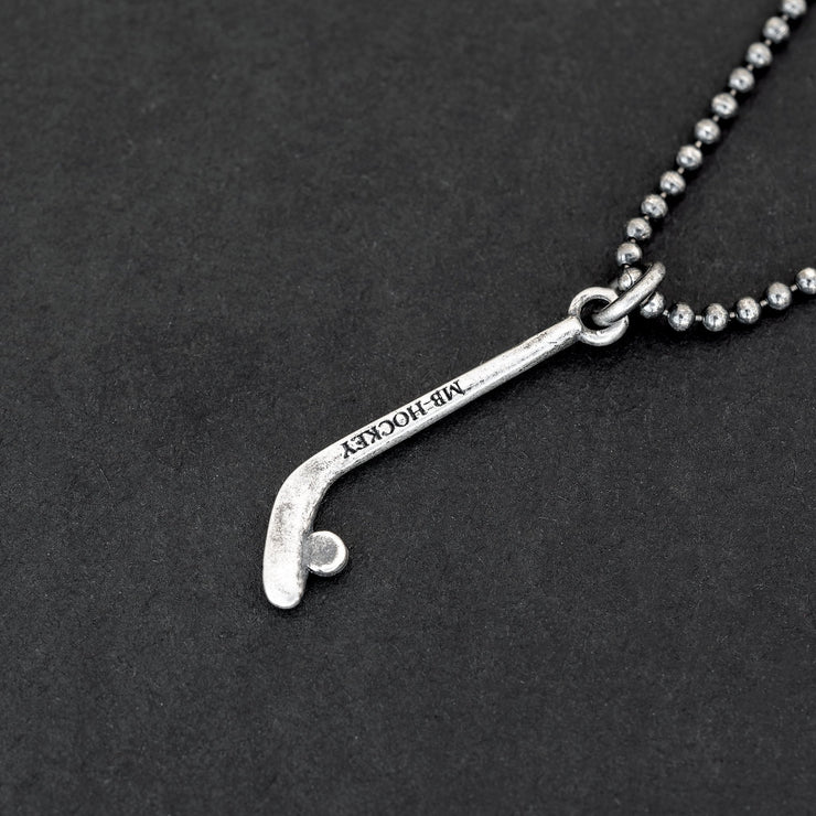 925 silver hockey stick necklace for men, gift for teens | Emmanuela®