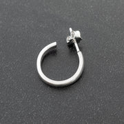 Handmade 925 sterling silver Hoop earring for men Emmanuela - handcrafted for you