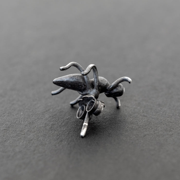 Handmade 925 sterling silver 'Insect' earring for men Emmanuela - handcrafted for you