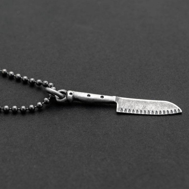 925 silver knife necklace pendant for men, gift for him | Emmanuela® 
