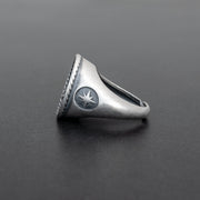 Handmade 925 sterling silver Nautical ring for men Emmanuela - handcrafted for you