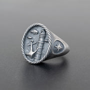925 silver nautical ring for men, top jewelry gift for him | Emmanuela®