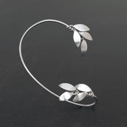 Handmade 925 sterling silver 'Olive leaves' ear cuff Emmanuela - handcrafted for you